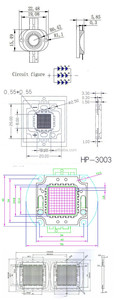 Diode ultraviolette haute puissance 405 nm 400n 395 nm 390 nm 385 nm 380 nm 375 nm 370 nm 30 W LED UV sur circuit imprimé 365 nm COB Led Fiche technique - Product Image 4