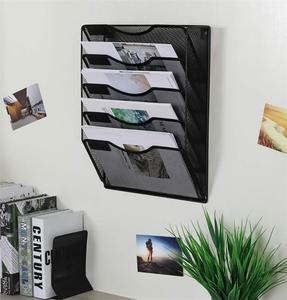 Fabbricazione in rete 5 tascabile a muro organizzatore di File a casa ufficio scuola posta <span class=keywords><strong>carta</strong></span> porta portariviste appeso - Product Image 2