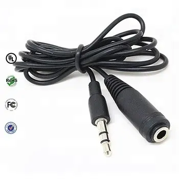 3.5m stereo jack male to female audio extension cable