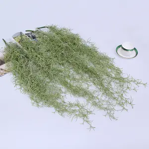 ZERO 3 Forks 85cm Long Hanging Plant Nontoxic Artificial Tillandsia Usneoides Garland For home wedding decoration