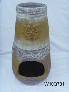 Cheminée de jardin en <span class=keywords><strong>terre</strong></span> <span class=keywords><strong>cuite</strong></span> avec barbecue, vente chaude 2022 - Product Image 5