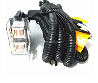 Adaptor Harness Relay H4 1.5m Kabel Tembaga Murni Halogen 2 Lampu Depan Kit Soket Pengontrol Keramik untuk Mobil