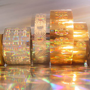 رقائق طباعة شفافة بتأثير قوس قزح ليزري هولوغرافي فضي - Product Image 4
