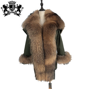 Commercio all'ingrosso Su Ordinazione Reale <span class=keywords><strong>Pelliccia</strong></span> di Procione Polsino Confortevole Classico Inverno di Volpe <span class=keywords><strong>Cappotto</strong></span> di <span class=keywords><strong>Pelliccia</strong></span> <span class=keywords><strong>Con</strong></span> Collo di <span class=keywords><strong>Pelliccia</strong></span> - Product Image 5