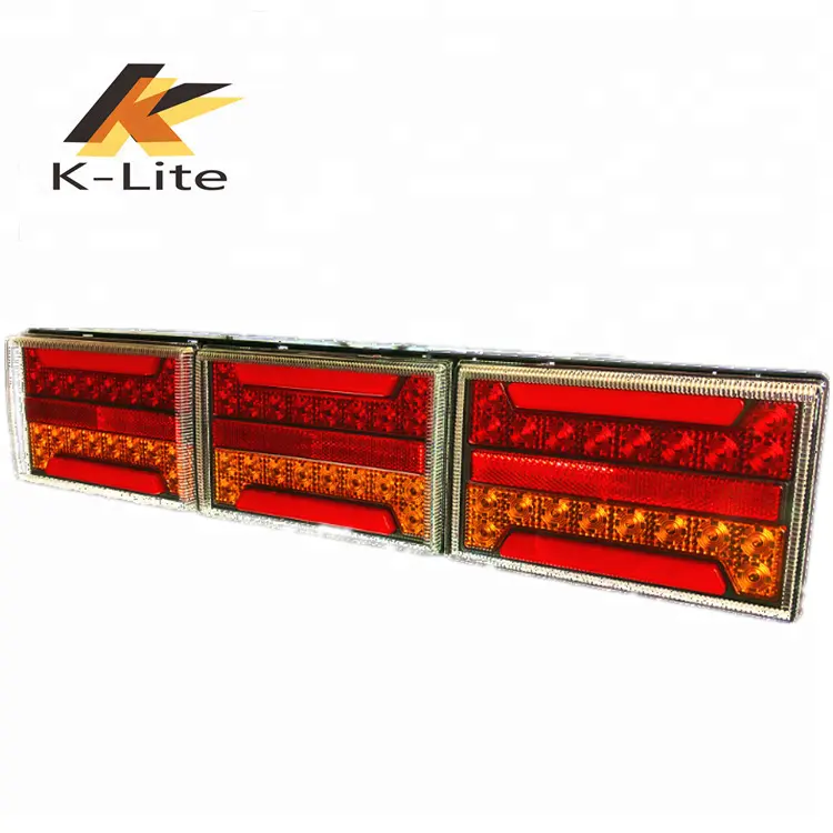 Bus trailer truck led combination tail stop turn signal indicator tail light