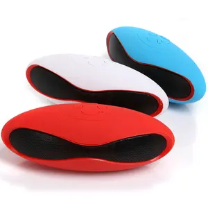 Speaker Bluetooth Nirkabel Mini X6, Pengeras Suara Audio Portabel, Pemutar MP3, Handfree Rugby untuk Iphone FM TF