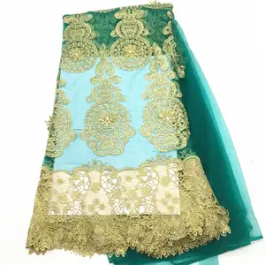 Elegante tessuto di pizzo francese ricamato Guangzhou J013 - Product Image 1