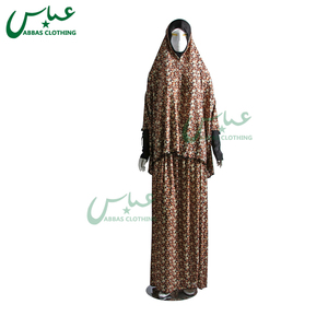 ABBAS 2021 Abito da Preghiera Musulmano da Donna con Design a Rosetta in Poliestere Taglia Unica - Product Image 5