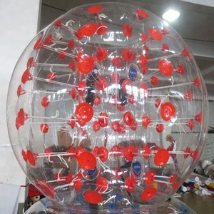 Bola de agua inflable transparente de PVC TPU de gran oferta con persona dentro de la bola comercial Zorb - Product Image 1