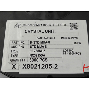 NDK 32.768KHZ NX3215SA-32.768KHZ-STD-MUA-8 <strong>Tuning</strong> <strong>Fork</strong> Quartz Crystal - Product Image 5