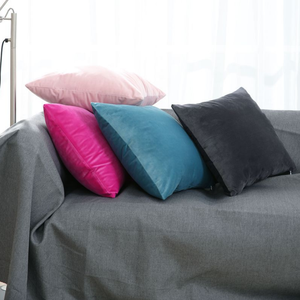 Promotional <strong>Solid</strong> <strong>Color</strong> Velvet <strong>Cushion</strong> Cover Super Soft Decorative Velvet <strong>Cushion</strong> Cover - Product Image 3