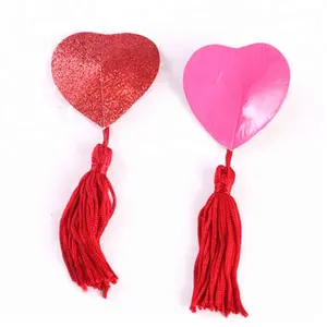 Coppia Sexy Delle Donne Red Sequin Bow Grande Bowknot Nipple Pasties Copertura Sticker Lingerie HOT