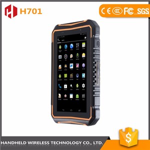1D escáner de código de Barras 7 intch resistente wireless H701 ip 65 <span class=keywords><strong>android</strong></span> <span class=keywords><strong>4.4</strong></span> lector rfid de mano pda teléfono - Product Image 2