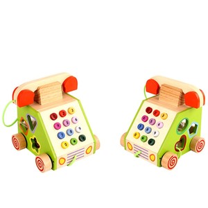 Giocattoli in Legno Multifunzione a Forma di <span class=keywords><strong>Telefono</strong></span> 3D Puzzle Vendita Calda - Product Image 1