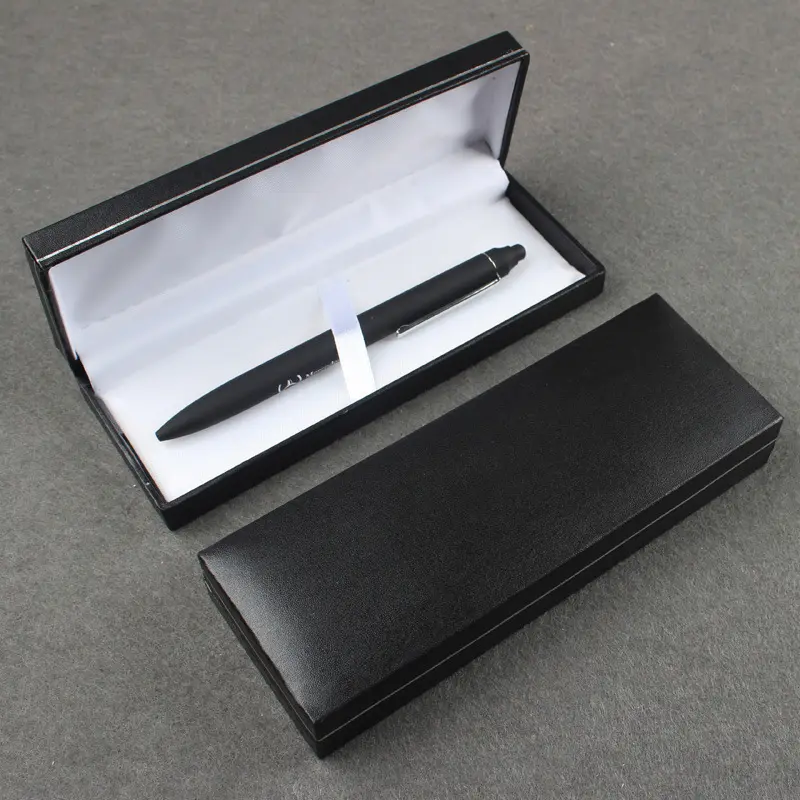 الأمازون أعلى بيع عالية الجودة أسود مخصص قسط قلم هدية مربع