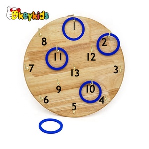 Jeu de lancer <span class=keywords><strong>d</strong></span>'<span class=keywords><strong>anneaux</strong></span> en bois pour enfants <span class=keywords><strong>d</strong></span>'<span class=keywords><strong>extérieur</strong></span> avec planche suspendue W01D019 - Product Image 4