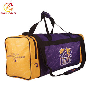 カスタムチームクラブデザイン600Dポリエステル屋外ダッフルバッグ靴コンパートメント付き - Product Image 5