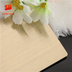 Fábrica proporciona directamente 304 201 316 rayita bronce hoja de acero inoxidable - Product Image 5