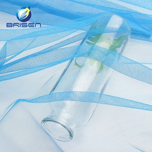 Verschiedene Farben Voile Mesh Stoff Blumen Applique Weihnachts dekoration Großhandel Kanada Blumen Tüll - Product Image 1
