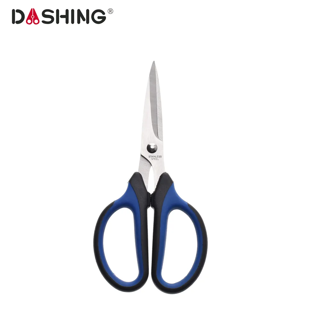 Office Craft Paper School Scissors Stainless Steel Comfortable Grip stationery scissors with PP &TPR handle