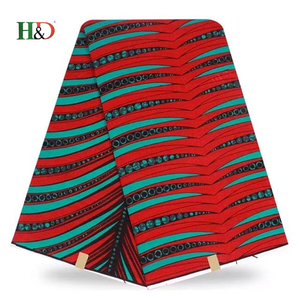 H & D Haute Qualité Chine Prix 100 Coton <span class=keywords><strong>Wax</strong></span> Hollandais Imprimer Tissus Hollandais Africain <span class=keywords><strong>Soie</strong></span> En 6 Cour - Product Image 3