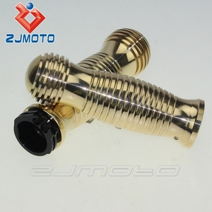 ZJMOTO 오토바이 핸들 Aluminum 손 <span class=keywords><strong>Grips</strong></span> <span class=keywords><strong>1</strong></span> "관 황동 의 Mb-d90 대 한 Custom Chopper Cruiser 찌 Dyna - Product Image 4