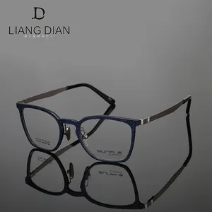 Ready stock New model carbon fiber optical frame, brand designer light weight combination optical frames 2019