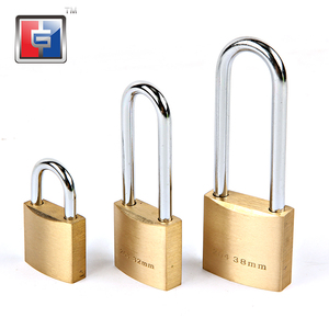 Candado de latón con gancho fuerte de cuello largo de alta seguridad, candado de latón en forma de U antimartillo de <span class=keywords><strong>32mm</strong></span> para casilleros - Product Image 3