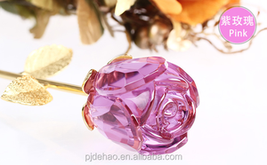 Dekorasi Pernikahan Kualitas Tinggi Kristal Bunga Mawar Hadiah Tahun Baru - Product Image 3