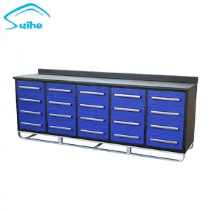 Heavy duty מתכת מוסך 20 מגירת שולחן עבודה, סדנה workbench ארון