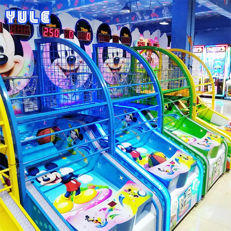Machine de jeu d'arcade de basket-ball pour enfant, vente en gros, jouet à pièces, collection