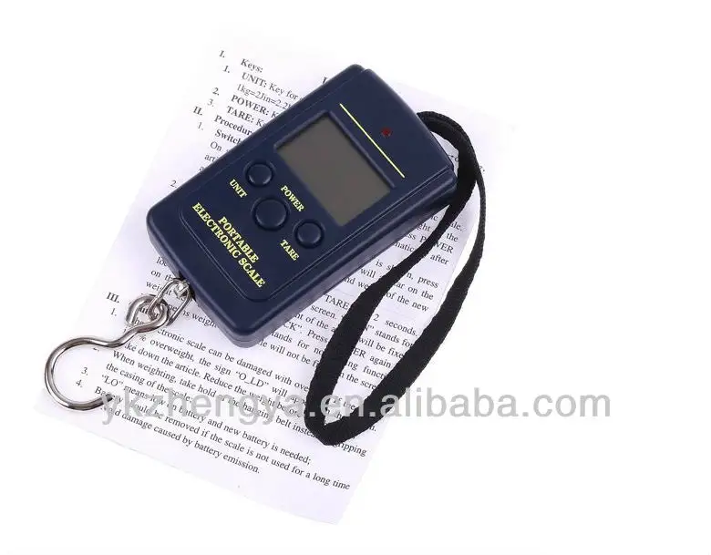 High Precision 40kg electronic digital hanging luggage balance portable weight scale