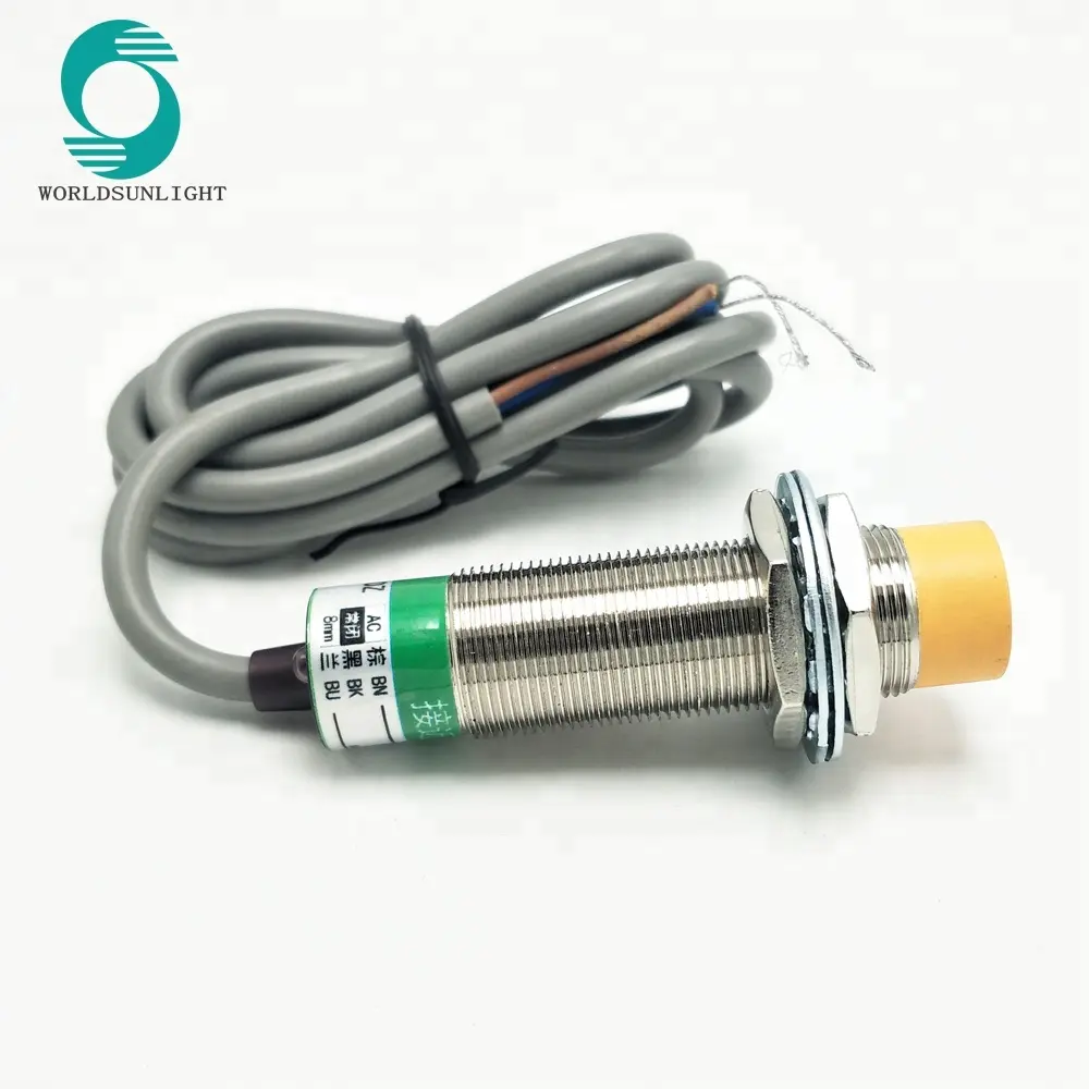 LJ18A3-8-J/DZ NC 90- 250V AC M18 2 חוט DC 8mm מרחק מדידת Inductive קרבה מתג חיישן