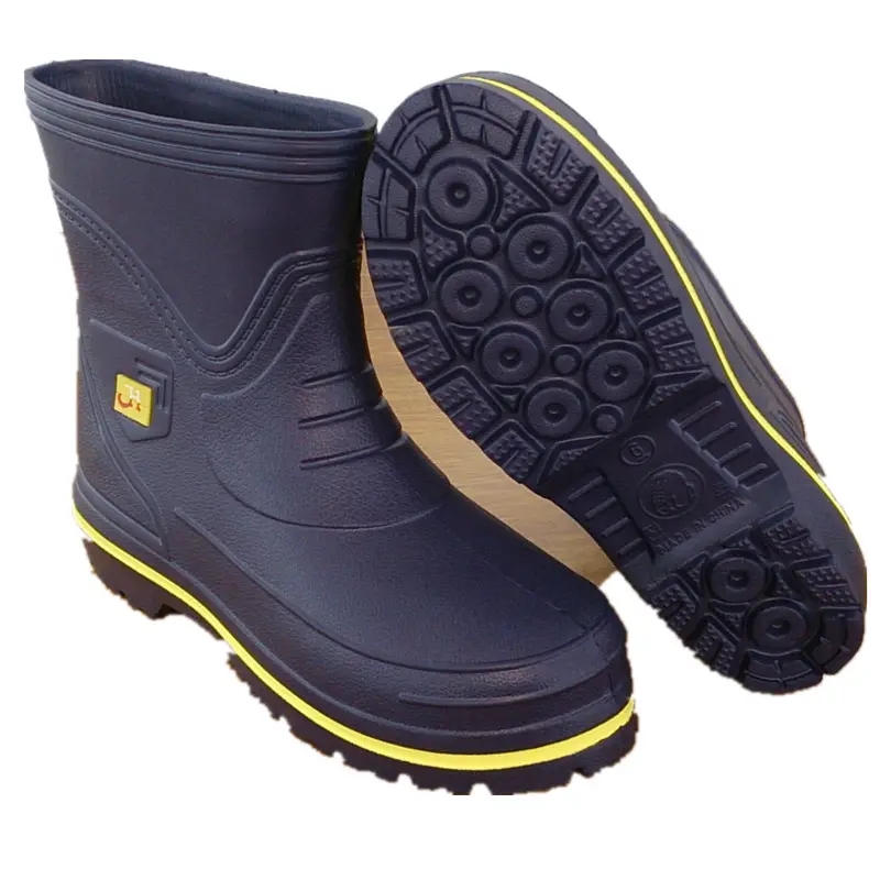 Новинка, ботинки для дождя из ЭВА, высокие мужские дождевые ботинки, водонепроницаемые рабочие ботинки из ЭВА для мужчин