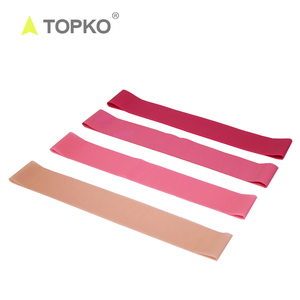 TOPKO नई गुलाबी पर्यावरण के अनुकूल कस्टम लोगो खिंचाव लेटेक्स पाश प्रतिरोध बैंड - Product Image 1