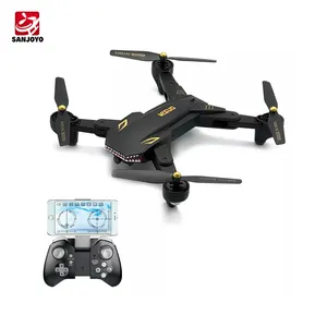 0.3MP Camera drone foldable wifi FPV Drone RC quadcopter drone with G-sensor altitude hold flight time 20mins VISUO XS809S