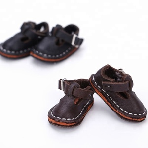 Chaussure de poupée en cuir de vache véritable avec semelle de 4 cm, jouet DIY tendance, modèle BJD éducatif et souple, vêtements miniatures Pullip de 12 pouces, échelle 1:6, conforme ASTM - Product Image 3