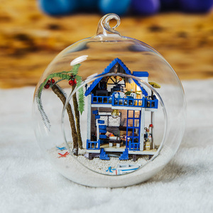 Últimas populares de madera mini romántica Agan mar 3D miniatura <span class=keywords><strong>Casa</strong></span> de muñeca de Madera Juguetes de construcción - Product Image 2