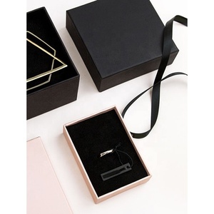 Impression personnalisée de luxe recyclé eco papier 2 pièces rigide boîte cadeau en carton rigide <span class=keywords><strong>mis</strong></span> en place boîte bijoux emballage boîte logo - Product Image 3