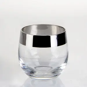 mooie zilveren variëren ronde bodem drinkglas beker groothandel