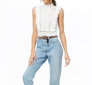 Cotone su ordinazione T/T di servizio dell'oem delle donne <span class=keywords><strong>camicia</strong></span>/camicetta 2019 di estate ricamata modo superiore bianco del collo finto del Crochet della camicetta - Product Image 4