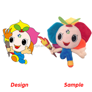 Bambini bella morbida bambola simpatico cartone animato farcito peluche giocattolo personalizzato - Product Image 3