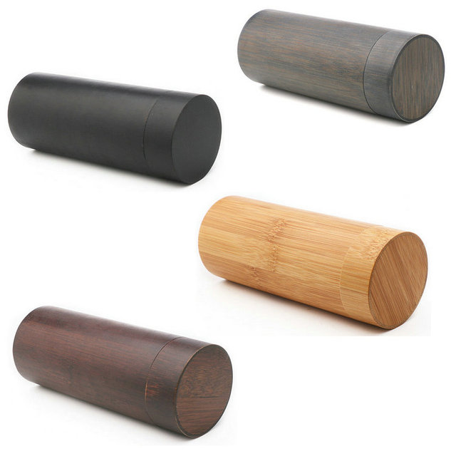 High Fashion Round Eco-Friendly Eyewear Wooden Sunglasses Case, Bamboo Sunglasses case