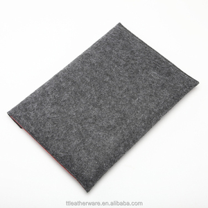 Brand Design Leather Dark Felt Sleeve Bag for MacBook Pro - Product Image 4