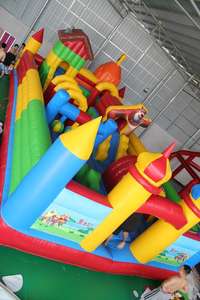 Nouvelle conception de petit trampoline gonflable, Fun City gonflable avec ours <span class=keywords><strong>Boonie</strong></span> pour enfants - Product Image 2