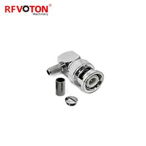 90 градусов BNC штекер прямой угол локтя для RG58 LMR195 кабель RF разъем - Product Image 4
