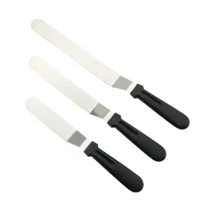 Spatule à gâteau en acier inoxydable, angle de pouces, outil professionnel de décoration de pâtisserie