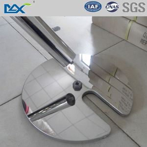 Guangzhou MAX Piatto di Figura di <span class=keywords><strong>U</strong></span> Impilabile Della Stanchion Base In Acciaio Inox Coda Barriera e 2m Nastro Retrattile Barriera