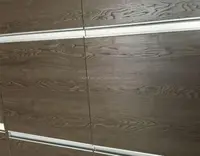 Indoor furniture kelas melamin woodgrain timbul panel mdf
