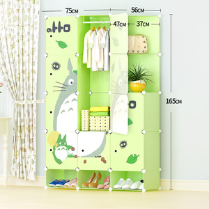 Armario portátil para niños y bebés, armario de dormitorio, estante de almacenamiento colgante de <span class=keywords><strong>ropa</strong></span>, organizador de cubos - Product Image 2